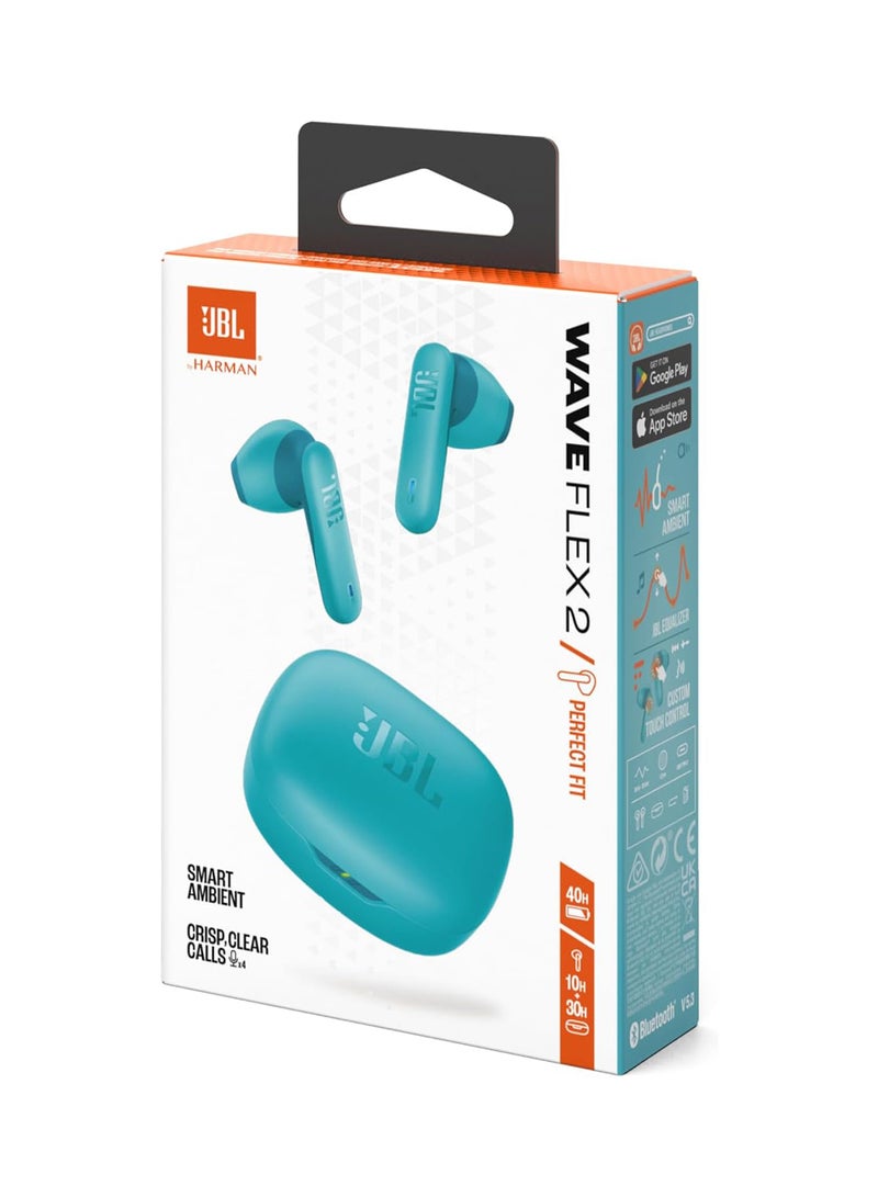 JBL - Wave Flex 2 True Wireless Earbuds, JBLWFLEX2BLU blue - Image 1