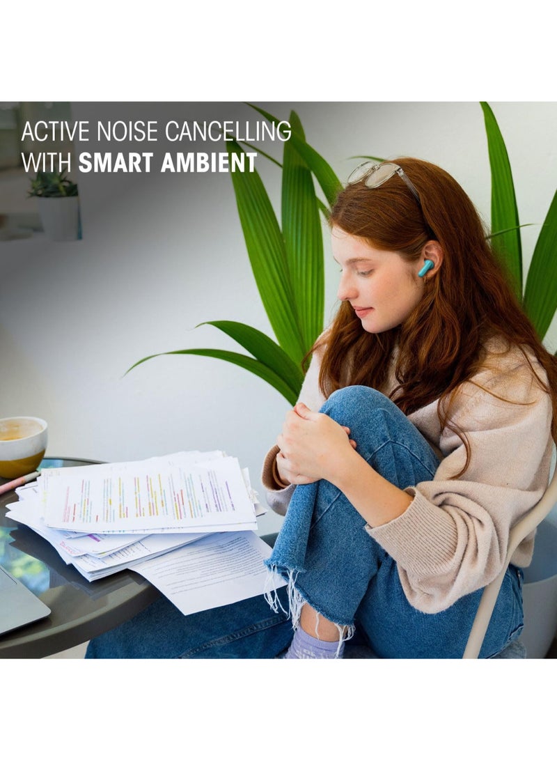 جي بي إل Wave Beam 2 True Wireless Noise Cancelling Earbuds, JBLWBEAM2BLU blue  - Image 3