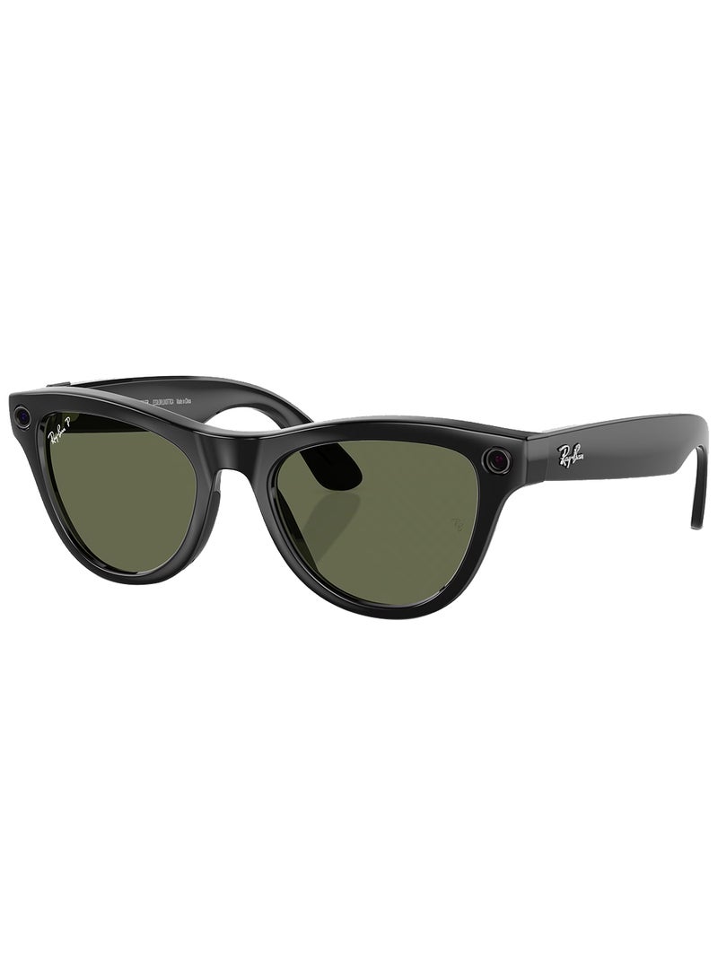 ميتا Ray-Ban Skyler RW4010 Polar G-15 Green lens Shiny Black  - Image 1