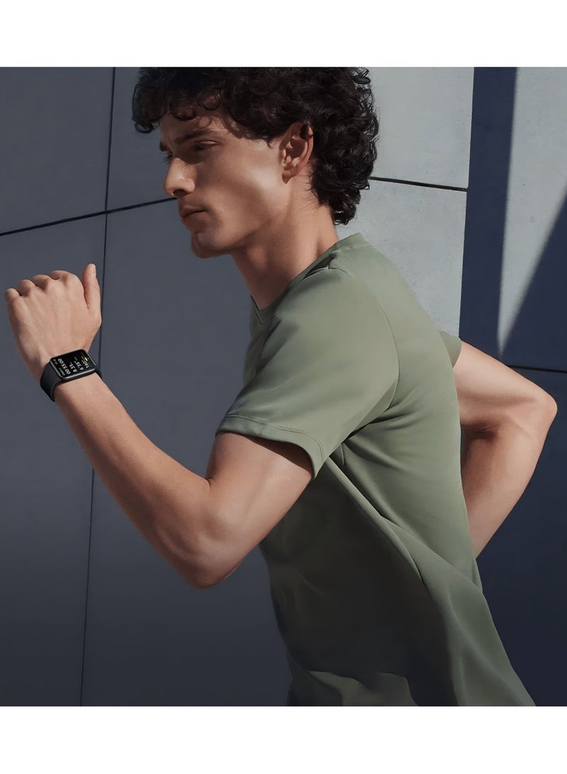 شاومي - 350 mAh Mi Band 9 Pro 1.74 Inch Bluetooth Sports Bracelet Heart Rate Monitor GPS NFC Global version Obsidian Black - Image 1