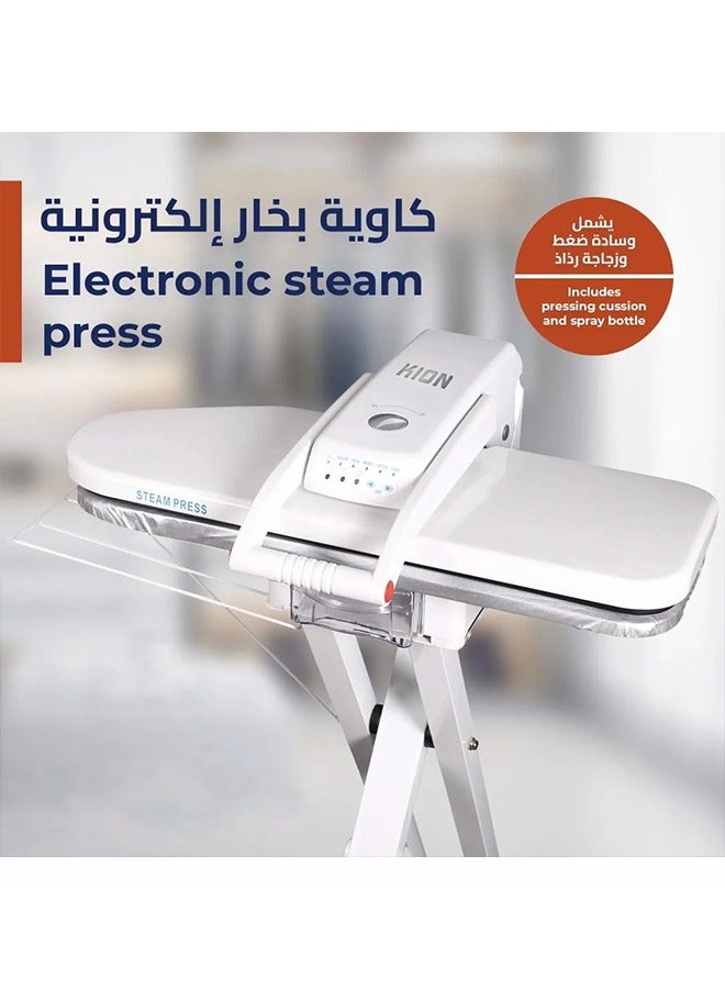 Kion - Steam Press Iron - With Stand 40 Inch - 2200W - KISP-40 1000 ml 2200 W KISP-40 white - Image 1