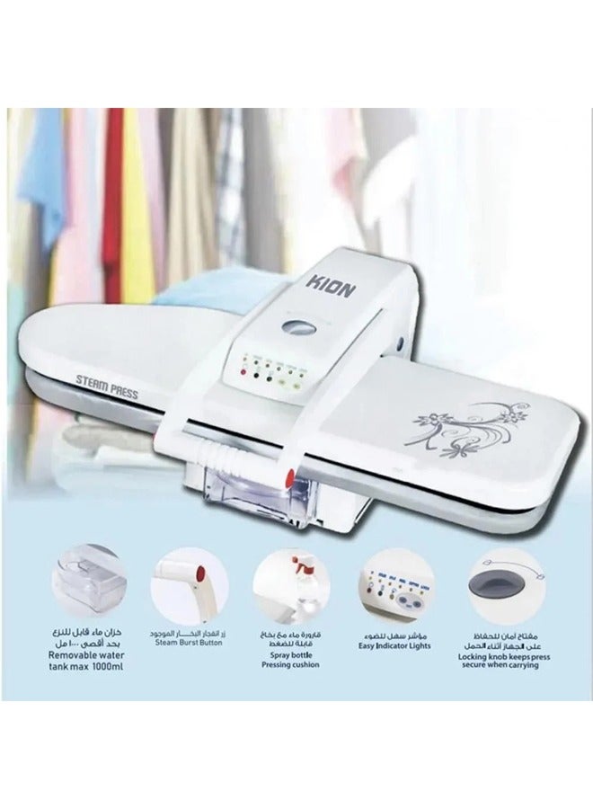 Kion - Steam Press Iron - With Stand 40 Inch - 2200W - KISP-40 1000 ml 2200 W KISP-40 white - Image 1