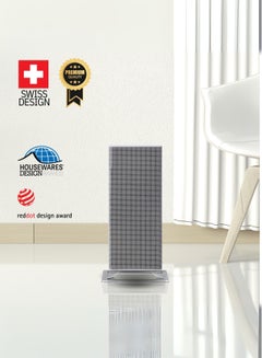 Stadler Form Swiss Design Portable Premium Fan Heater for Home & Office Anna 2000W Thermostat Auto Shut Down Quiet Operation GCC Compliant 3 Pin Plug Overheat and Tilt Protection 2 Years Warranty and Local Support 2000 W Anna White  - Image 3