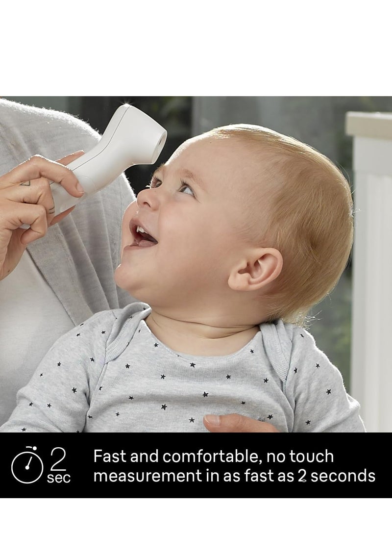 BRAUN No Touch 3-in-1 Thermometer, Measures Forehead, Liquid and Food Temps, Professional Accuracy and Color Coded Fever Guidance for Babies, Kids, Toddlers and Adults, FSA and HSA Eligible - Image 2