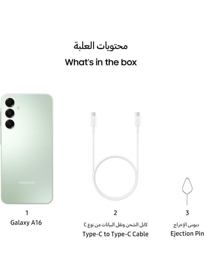 سامسونج جالاكسي A16 4G ثنائي الشريحة أخضر فاتح 6GB RAM 128GB - نسخة الشرق الأوسط - Image 5