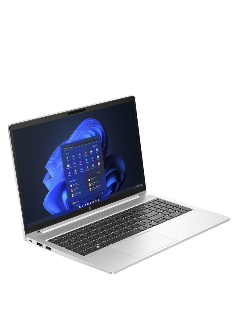 HP HP ProBook 455 G10 Business Laptop (15.6" FHD Display, AMD Ryzen 5 -7530U, 16GB RAM, 512GB SSD, Fingerprint, Webcam, Ethernet, Wolf WINDOWS 11 PRO WITH BAG (854K2ES) Silver  - Image 1