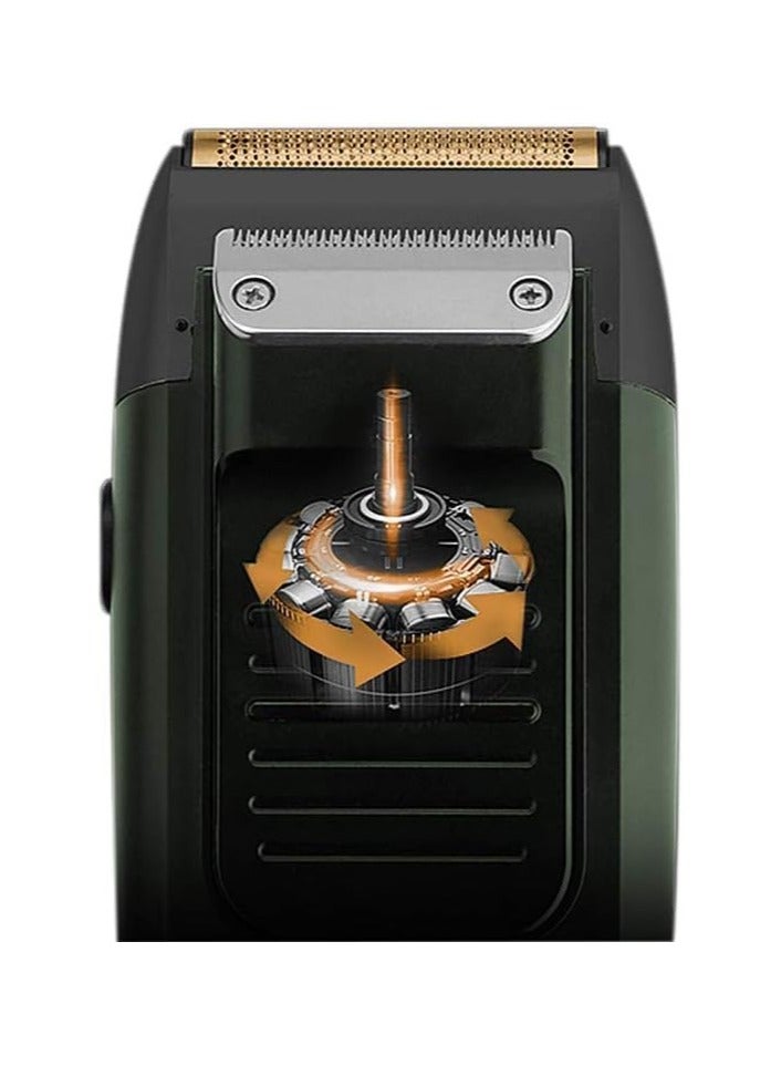 كيمي KM2027 Rechargeable Electric Hair Clipper with Titanium Foil Blades Lithium Battery Hair Trimmer with Beard Trimmer and Travel Bag for Men - Image 4