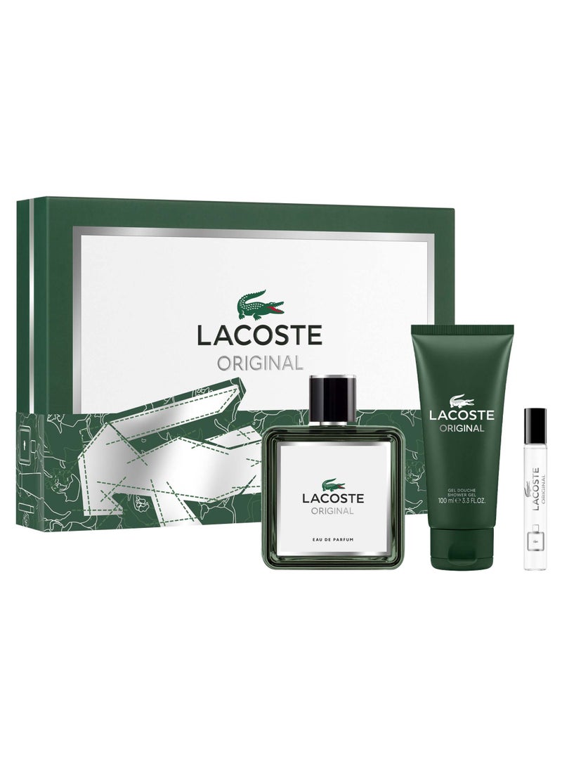 لاكوست Lacoste Original EDP+ Shower Gel  + Travel Spray 100+100+7.5mlml  - Image 1