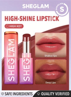 SHEGLAM Mirror Kiss High-Shine Lipstick - High Key  - Image 1