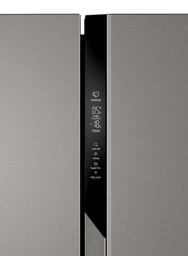 هاير Side by Side Refrigerator 11.9 Cuft Freezer 59 Cuft Twin Inverter Humidity ControlGrey 325 kW HRF-668SS Grey  - Image 4