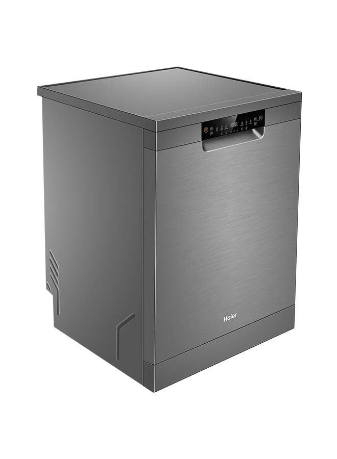 هاير غسالة صحون 16 إعداد 64 برنامج 3 رفوف محرك ABTInverter فضي - Image 2