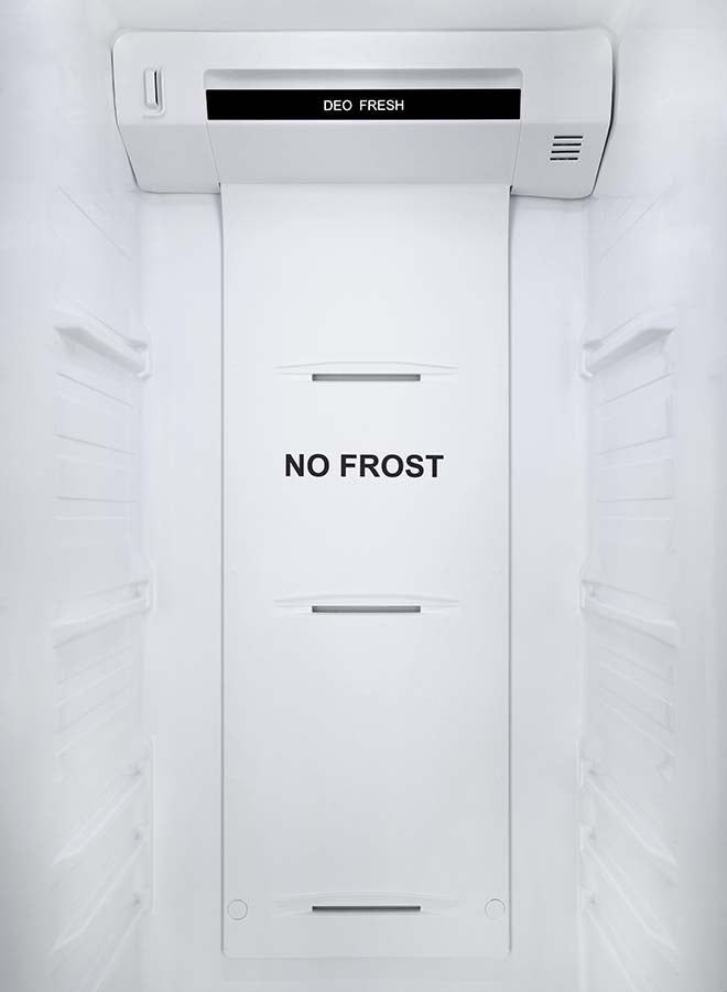 Side by Side Refrigerator 11.9 Cuft Freezer 59Cuft Twin Inverter Silver 325 kW HRF-668DP Silver