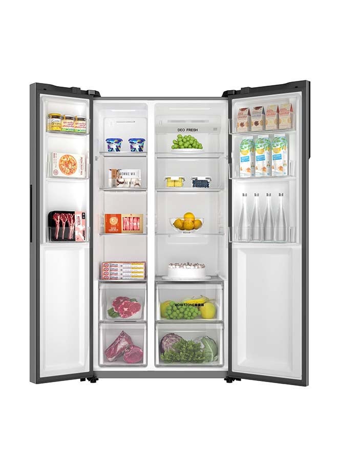 هاير Side by Side Refrigerator 11.9 Cuft Freezer 59Cuft Twin Inverter Silver 325 kW HRF-668DP Silver  - Image 4