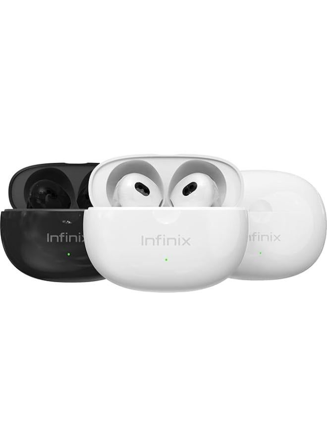 إنفينيكس Infinix XBuds 3 XE31 : Bluetooth Earbuds, Clear Calls & Sound, Ai ENC Noise Cancellation, Long Battery life 30 hours, Wireless earphone Black  - Image 4