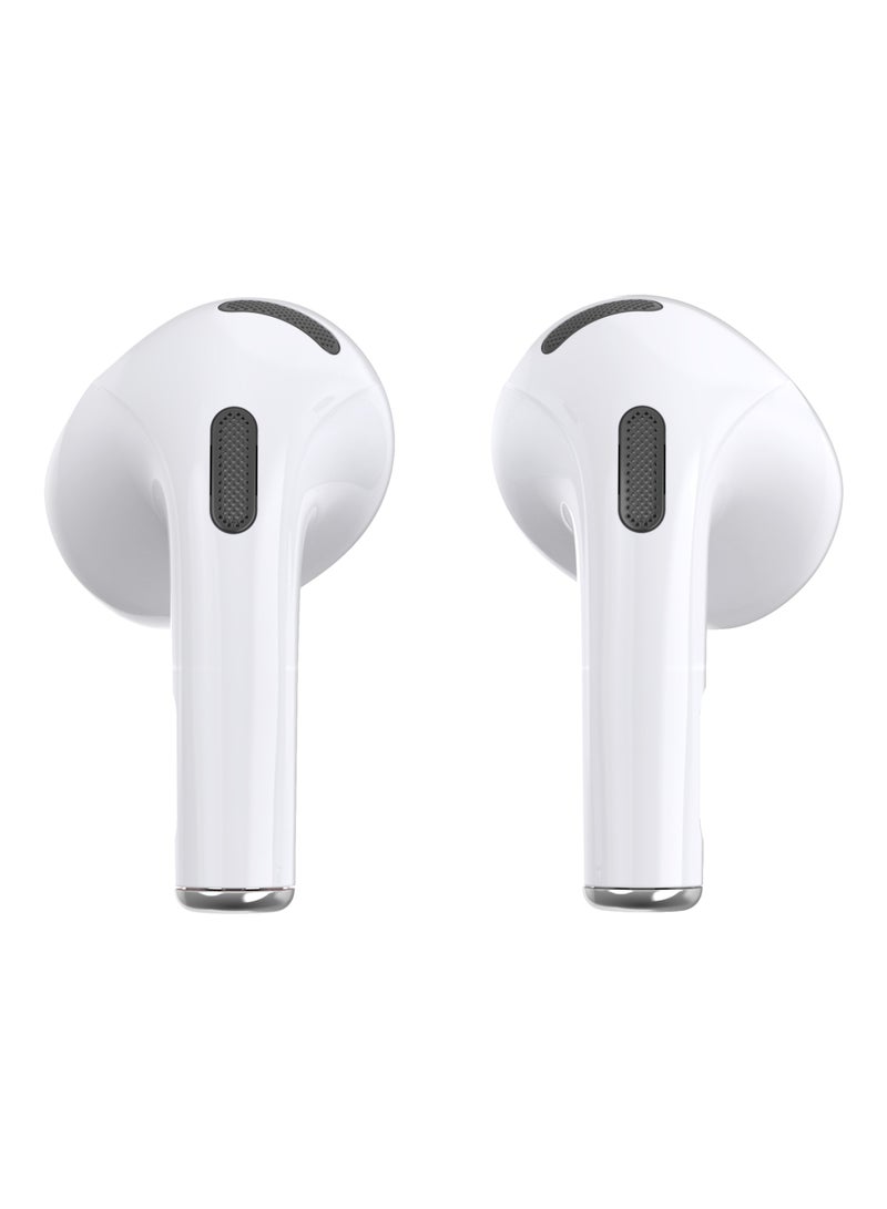 Infinix - Infinix- XBuds 3- XE31 : Bluetooth Earbuds, Clear Calls & Sound, Ai ENC Noise Cancellation, Long Battery life 30 hours White - Image 1