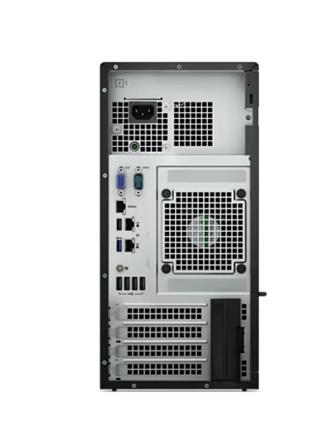 ديل SERVER Power Edge T150 Tower Intel Xeon E2314 Processor 2.8GHz/ 8M cache, 4C / 16GB RAM DDR4/ 2TB 7.2K RPM SATA 3.5Inch/ No DVD/ iDrac9 Basic/ Dos(Without Windows) Black  - Image 4