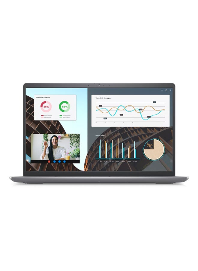 ديل - Vostro 3530 Laptop With 15.6 Inch Full HD (1920x1080) Display,Core i7-1355U Processor/8GB RAM DDR4 /512GB SSD/Intel UHD Graphics /Ubuntu 22.04 LTS/NO DVD English/Arabic Black - Image 1