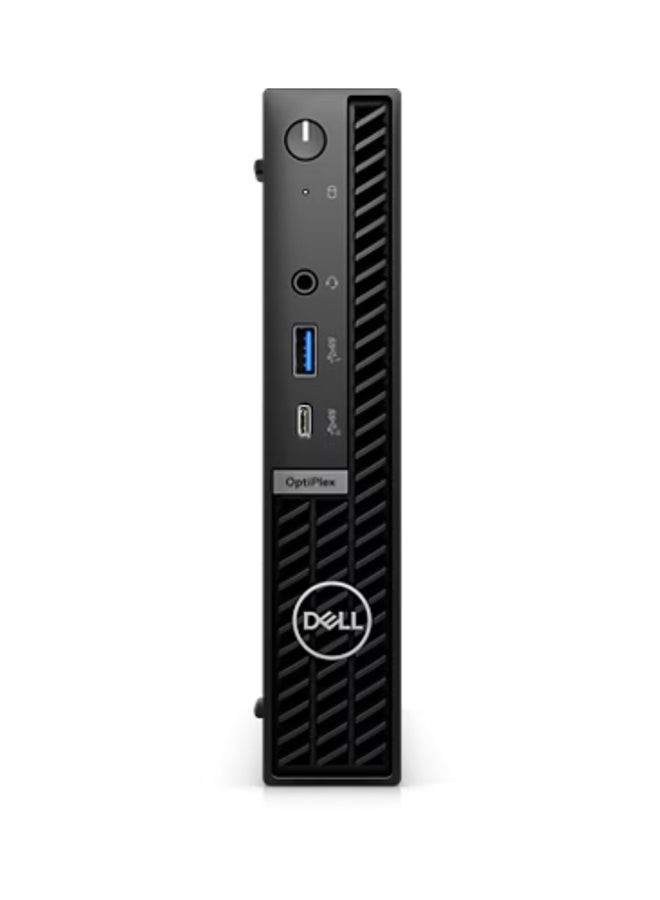 DELL Opti 7020 MFF Micro Mini  Core i7- 14700T Processor/ 16GB RAM DDR5/ 512GB SSD/ Intel Integrated Graphics/ WiFi / BT/ HDMI/ Dos (Without windows) / Black  - Image 1