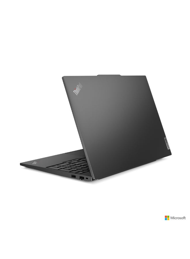 Lenovo - ThinkPad E14 21M7001UAD Laptop With 14 Inch  WUXGA (1920x1200) Display IPS, Ultra 7 155H Processor/16GB RAM DDR5 /1TB SSD / Integrated Intel Arc Graphics/ No DVD/ Bag/ DOS(Without Windows) English/Arabic Black - Image 1