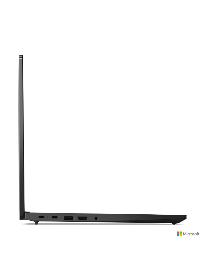 Lenovo - ThinkPad E14 21M7001UAD Laptop With 14 Inch  WUXGA (1920x1200) Display IPS, Ultra 7 155H Processor/16GB RAM DDR5 /1TB SSD / Integrated Intel Arc Graphics/ No DVD/ Bag/ DOS(Without Windows) English/Arabic Black - Image 1