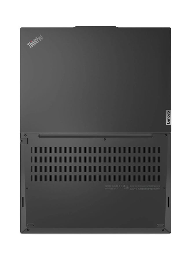 لينوفو - ThinkPad E16 Laptop With 16Inch Display WUXGA (1920x1200) Display, Ultra 7-155H Processor/16GB RAM DDR5/1TB SSD/Intel lris Xe Graphics/ DOS(Without Windows) With Finger Backlit Keyboard English/Arabic Black - Image 1