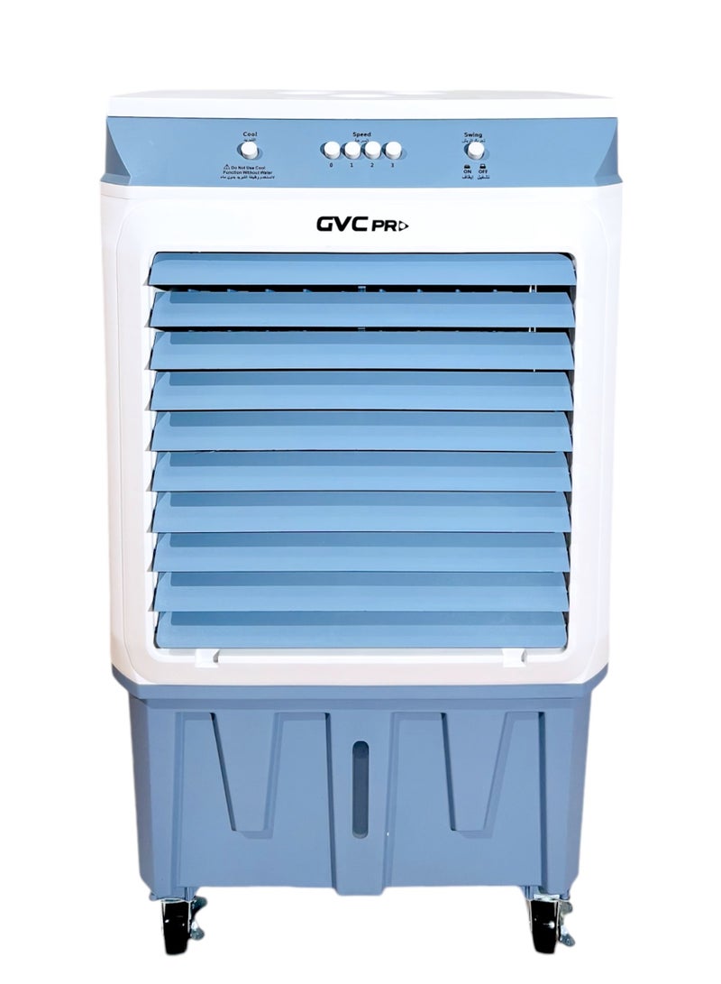 gvc pro Air cooler, effective area 20-30 m²,with water-operated and characterize by large water tank which reach to 30 L, max airflow 3500 m³/h, 30 L 120 W GVCAR-9630 White/Blue  - Image 4