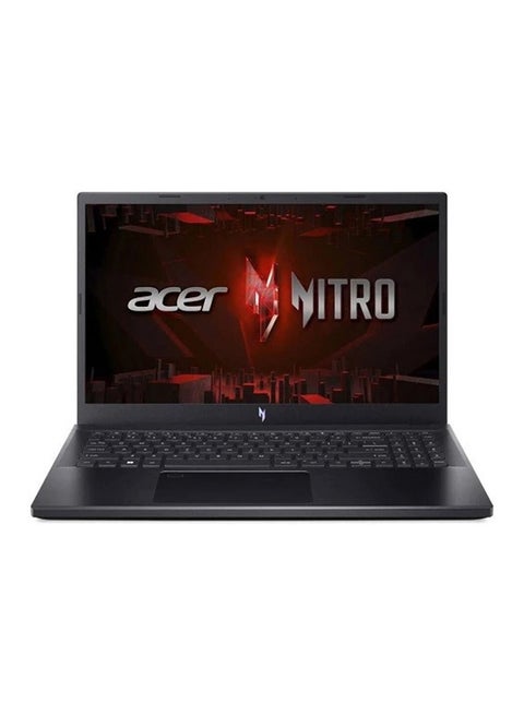 Nitro 5 AN515 Gaming Laptop With With 15.6 Inch Full HD (1920x1080) Display, Core i5 13420H Processor/8GB RAM/512GB SSD/Nvidia GeForce GTX 2050 4GB Graphics/ No DVD/DOS(Without Windows)/ English/Arabic Black