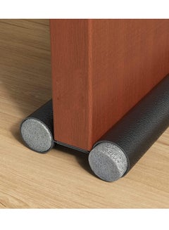 هوم كير Under Door Draft Stopper - High Resistance Rubber and Fabric - Soundproof Energy Saving Weather Stripping Seal Sweep Strip for Bedroom Doors - 93cm Weatherproof Under Door Seal Black  - Image 1