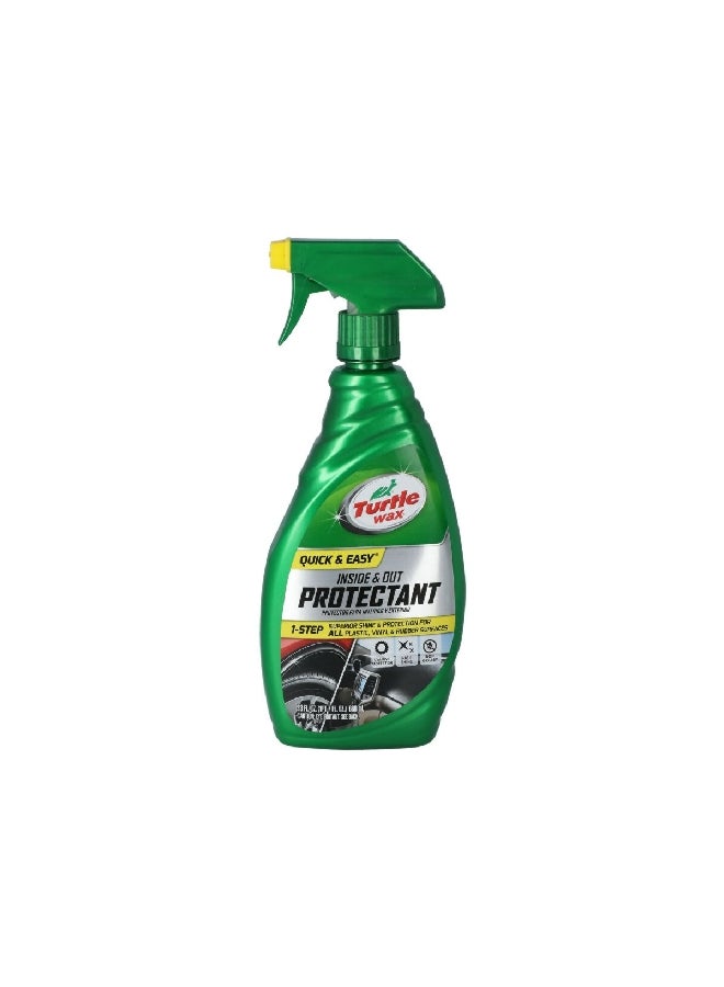 Turtle wax 1-Step Quick and Easy Inside and Out Protectant Spray 680 ml 50655  - Image 2