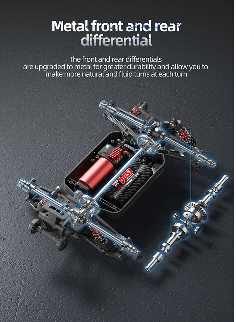 مايتويز - S911 PRO 1:16 Remote Controlled Car, 70km/h RC High Speed Drift Racing Car, 2.4GHz Brushless Motor, 4WD Off Road Race Buggy - Image 1