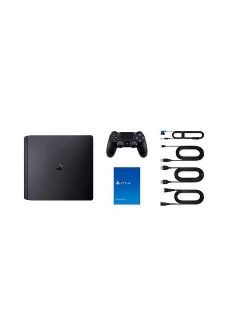 سوني - PlayStation 4 Slim 1TB Console With 2 Dualshock 4 Wireless Controller With GTA 5, FC25 and Far Cry 6 - Image 1