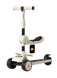 كيدل Kids Scooter 3-in-1 Chidren Foldable and Adjustable Kids Scooter with Flashing Wheels and Music Safe and Fun Riding Experience for Children  - Image 1