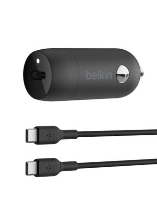 Boost↑Charge™ 30W Fast Car Charger, Compact Design w/ USB-C Power Delivery Port, USB-C to USB-C Cable Included, Universal Compatibility for Galaxy S23, Note Series, and More - Black Black - pnsku/N70129956V/45/_/1731991552/fb825088-9229-4ced-a2b2-a1eba95ef253