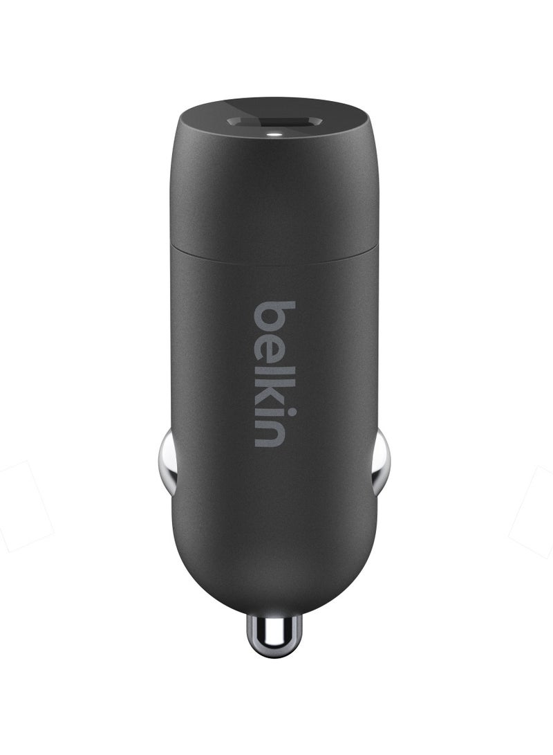 belkin Boost↑Charge™ 30W Fast Car Charger, Compact Design w/ USB-C Power Delivery Port, USB-C to USB-C Cable Included, Universal Compatibility for Galaxy S23, Note Series, and More - Black Black  - Image 3