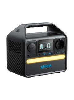 آنكر 320 Wh 522 Portable Power Station 320Wh,Over 3,000 Charge/Discharge Cycles, Equipped with 2 USB-C Ports, AC300W, Pure Sine Wave, PowerIQ 3.0 Camping, Outdoors, Emergency Power Supply - Black  - Image 2