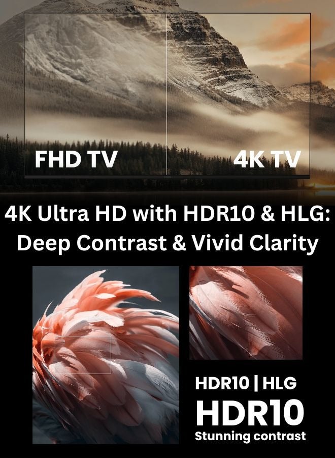 شاومي - 55-Inch 4K UHD Smart TV, 4K Resolution, HDR10, Google TV + 2.0 Channel Soundbar 30W, HDMI ARC, Bluetooth, USB, MP3, FM 55A2025+SOUNDBAR Black 55A2025+SOUNDBAR Black - Image 1