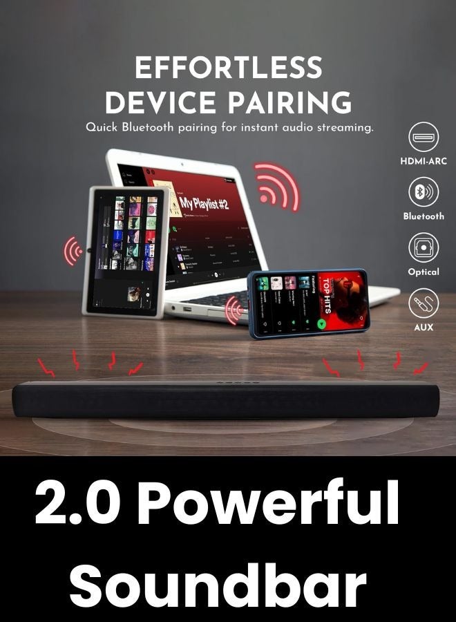 Xiaomi 65-Inch 4K UHD Smart TV, 4K Resolution, HDR10, Google TV + 2.0 Channel Soundbar 30W, HDMI ARC, Bluetooth, USB, MP3, FM, 65A2025+SOUNDBAR Black - Image 5