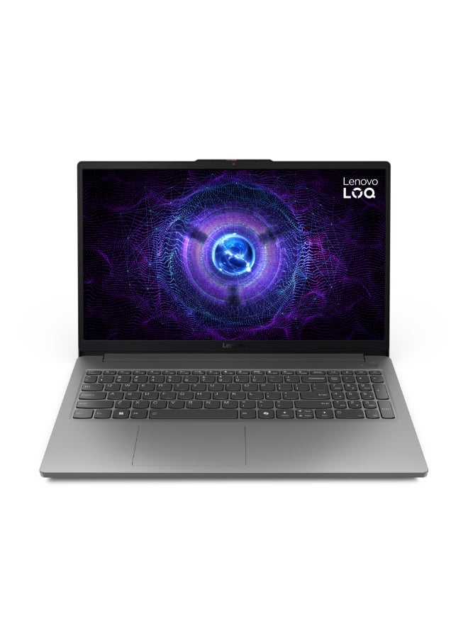 لينوفو - LOQ Gaming Laptop With 15.6-Inch Display, Core i5-12450HX Processor/16GB RAM/512GB SSD/4GB Nvidia GeForce RTX 2050 Graphics Card/Windows 11 English/Arabic Luna Grey - Image 1