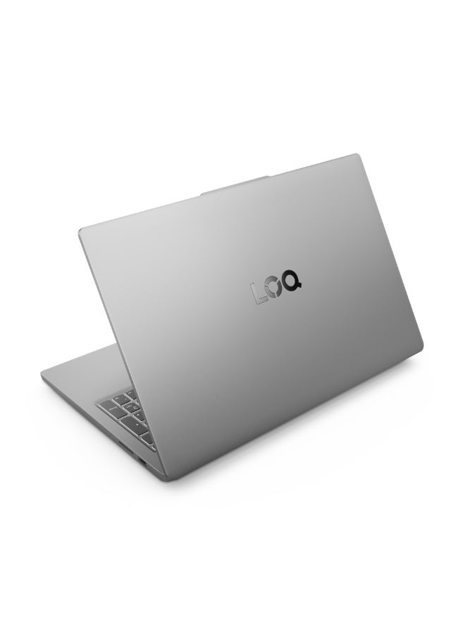 لينوفو - LOQ Gaming Laptop With 15.6-Inch Display, Core i5-12450HX Processor/16GB RAM/512GB SSD/4GB Nvidia GeForce RTX 2050 Graphics Card/Windows 11 English/Arabic Luna Grey - Image 1