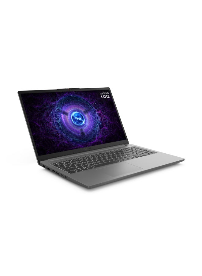 لينوفو - LOQ Gaming Laptop With 15.6-Inch Display, Core i5-12450HX Processor/16GB RAM/512GB SSD/4GB Nvidia GeForce RTX 2050 Graphics Card/Windows 11 English/Arabic Luna Grey - Image 1