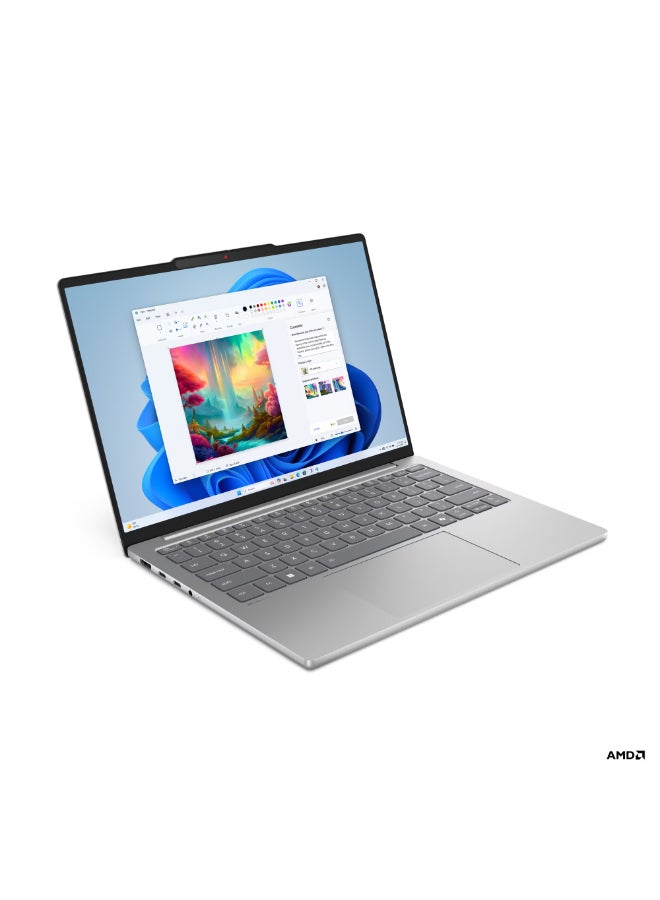 Lenovo IdeaPad Slim 5 Laptop With 13.3-Inch WUXGA Display, AMD Ryzen 7 7735HS Processor/16GB RAM/1TB SSD/AMD Radeon Graphics/Windows 11 English/Arabic Cloud Grey  - Image 2