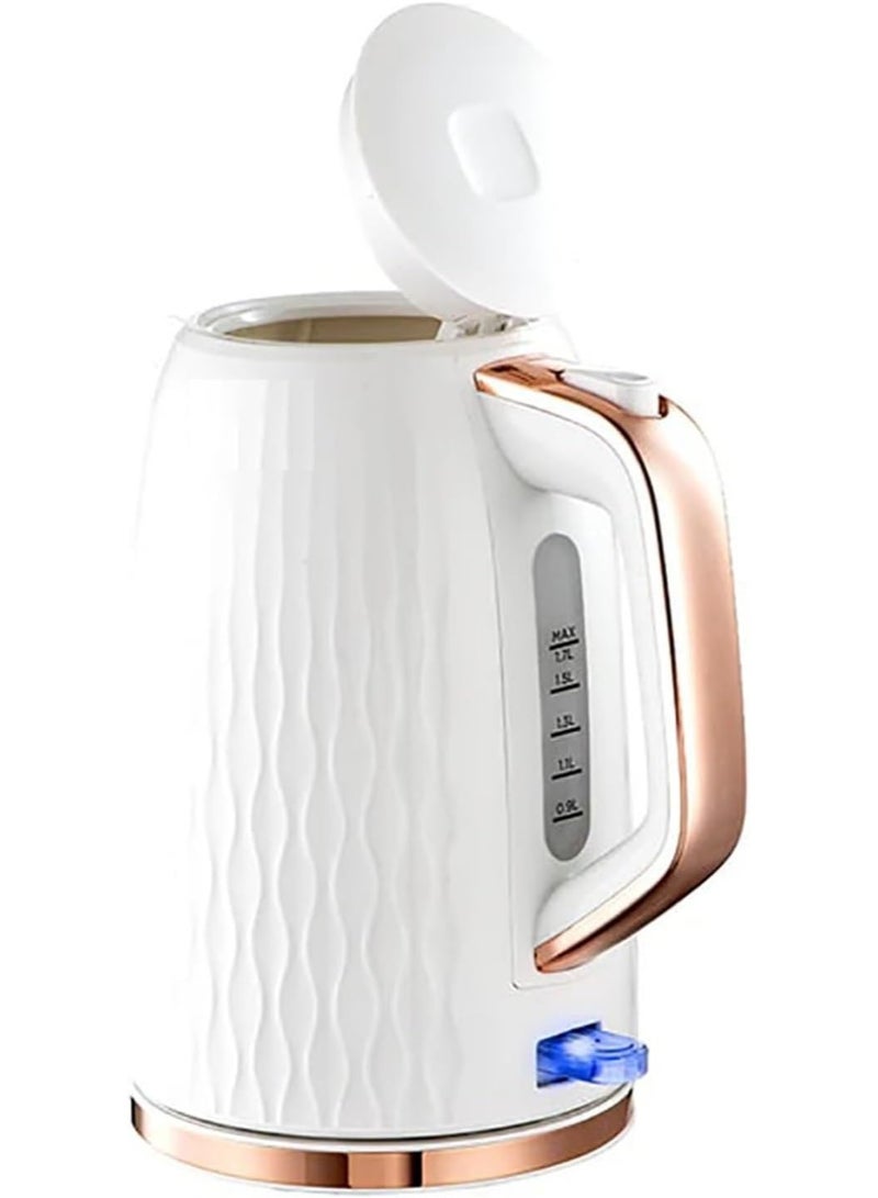 BLACK+DECKER Electric Kettle Auto Shut-Off Boil Dry Protection 1.7 L 2200 W JC190W White - Image 3