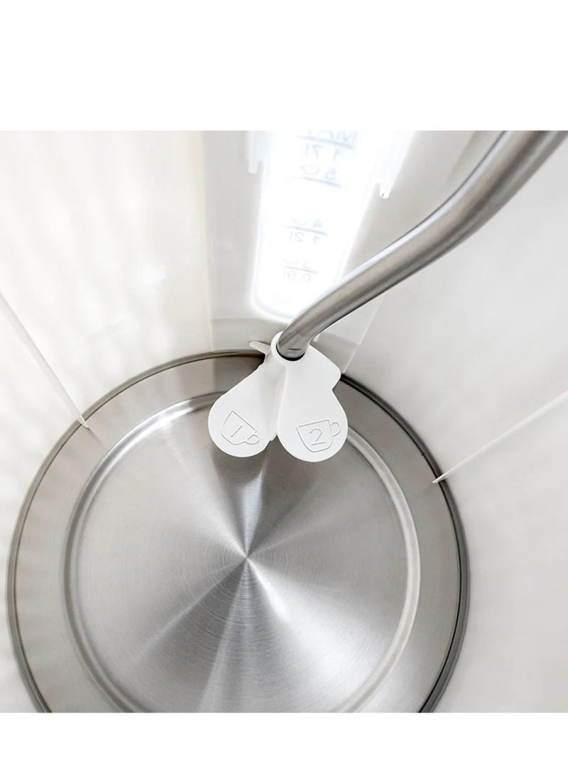 BLACK+DECKER Electric Kettle Auto Shut-Off Boil Dry Protection 1.7 L 2200 W JC190W White - Image 2