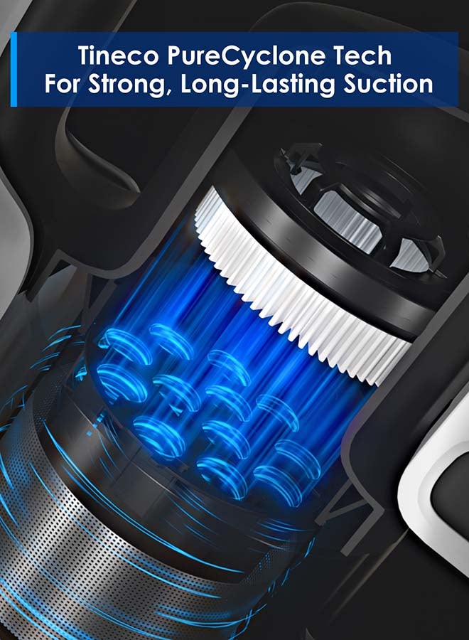 Tineco A30S Cordless Stick Vacuum Cleaner, 160W Suction, 60Min Runtime, 1L Larger Dustbin, ZeroTangle Brush,Tineco PureCyclone Tech, LED Headlight 500 W VS1D2300SA White  - Image 5