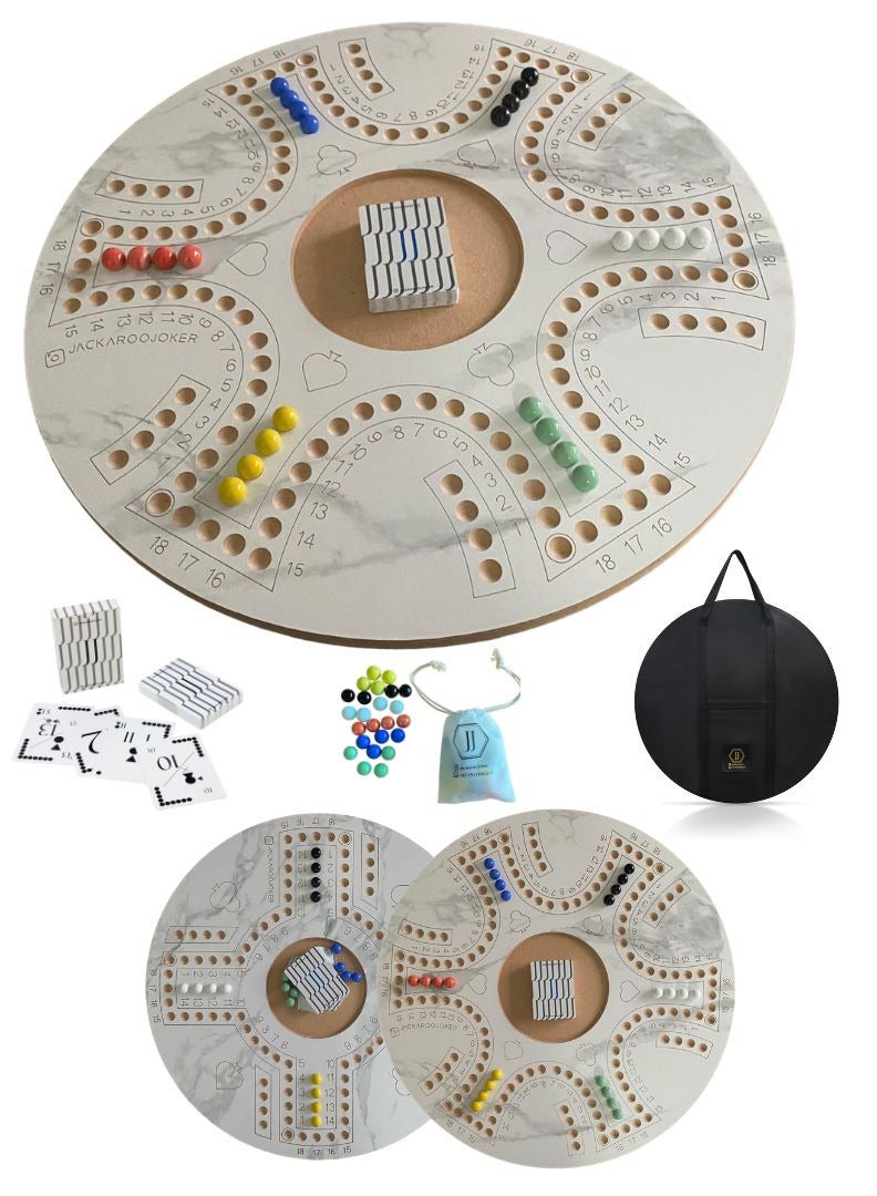 JACKAROOJOKER - Jakaroo wood marble color with original plastic playing cards and bag - Image 1