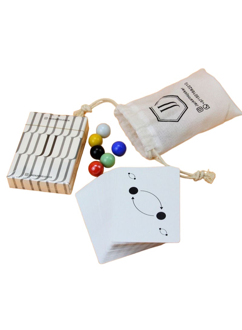 JACKAROOJOKER - Jakaroo wood marble color with original plastic playing cards and bag - Image 1