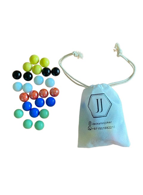 Jackaroo marbles 30 pcs 6 colors