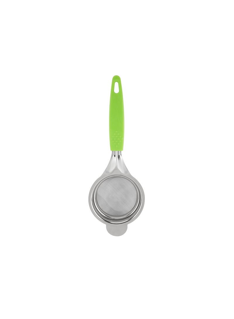 Royalford 7.5 cm Strainer- RF12617/ Stainless Steel Mesh Multi-Purpose Use/ Food-Grade and Safe to Use, Hanging Loop/ Easy to Hold PP Handle and Perfect for Tea, Coffee, Juice Compact and Durable Liquid Strainers Silver 7.5cm