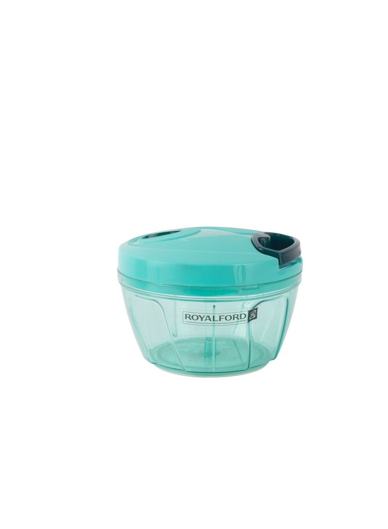 Royalford Pull Chopper- RF11954| 450 ML, Stainless Steel Blade Suitable for Chopping Vegetables and Fruits| Transparent and Durable Body, Food Grade and BPA Free Set for Effective Chopping| Detachable Body Parts for Easy Cleaning Assorted - Image 1