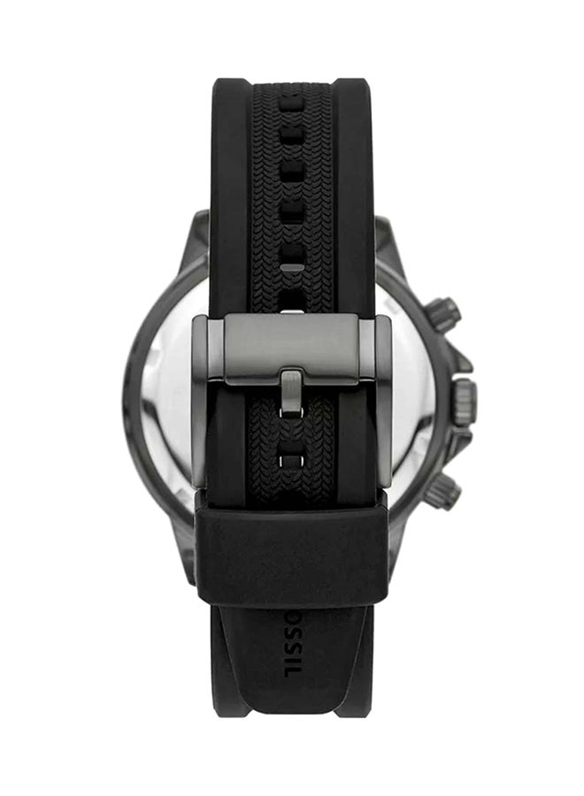 FOSSIL Men's Bannon Multifunction Black Silicone Watch BQ2711 - 45mm  - Image 2